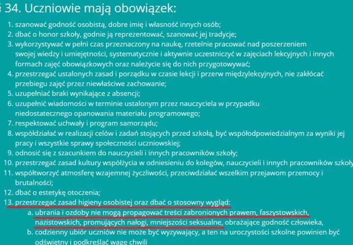 Czy szkoła może zakazać? Wygląd ucznia a Konstytucja i statut.