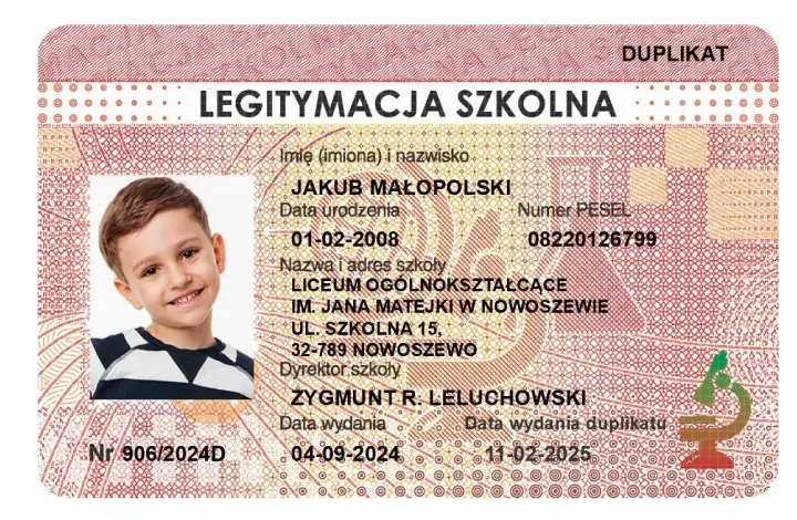 Gdzie jest numer legitymacji szkolnej? Znajdź go na każdej wersji!