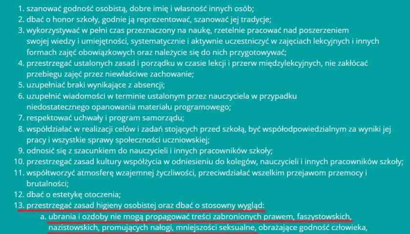 Czy szkoła może zakazać? Wygląd ucznia a Konstytucja i statut.