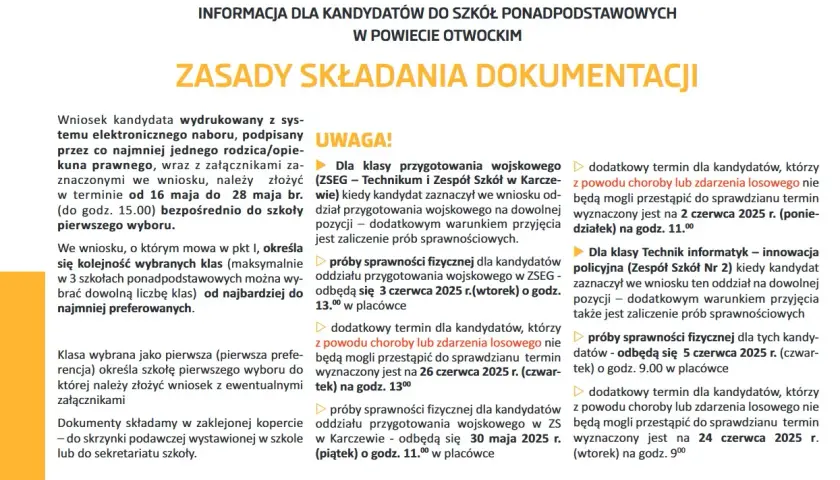 Kiedy wyniki rekrutacji do szkół średnich? Daty i instrukcje