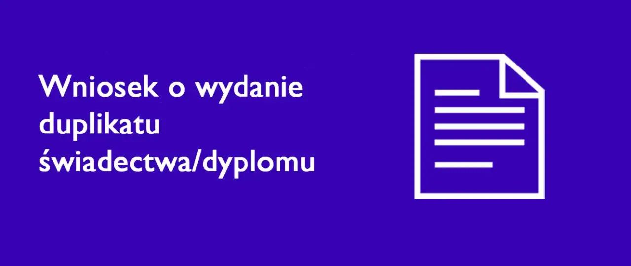 Wniosek o duplikat świadectwa szkolnego wzór