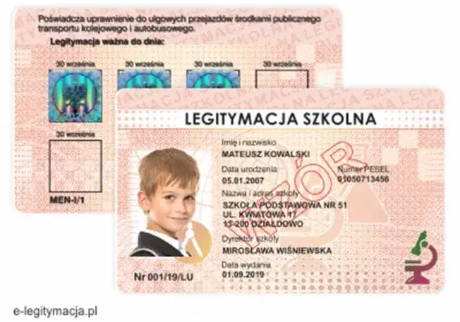 dzieci w przedszkolu i dzieci w szkole, legitymacja szkolna i przedszkolna