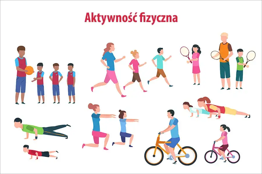różne formy aktywności fizycznej